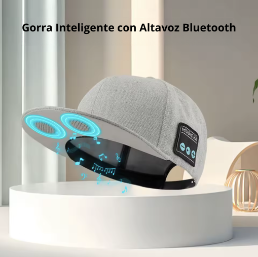 Gorra inteligente unisex con altavoz Bluetooth