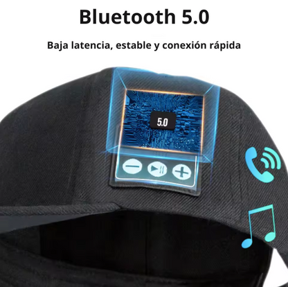 Gorra inteligente unisex con altavoz Bluetooth
