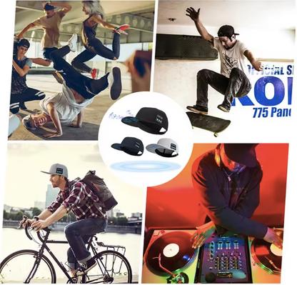 Gorra inteligente unisex con altavoz Bluetooth