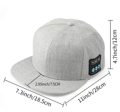 Gorra inteligente unisex con altavoz Bluetooth