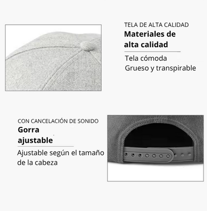 Gorra inteligente unisex con altavoz Bluetooth