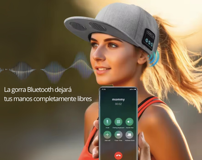 Gorra inteligente unisex con altavoz Bluetooth